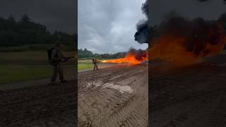 WW2 Flamethrower at the American Heritage Museum [upl. by Ezeerb642]