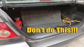 How Not to do Car Audio Episode 22  AnthonyJ350 [upl. by Malda]