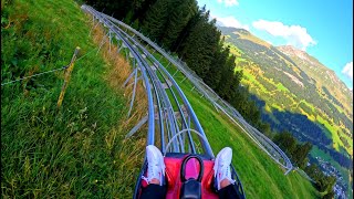 The Longest Alpine Mountain Coaster Ride in Switzerland  🇨🇭 Churwalden [upl. by Iv]