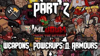 Minecraft DOOM Mod  Weapons Armours amp Powerups [upl. by Budde]