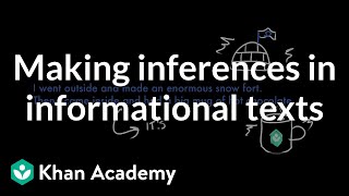 Making inferences in informational texts  Reading  Khan Academy [upl. by Mena]