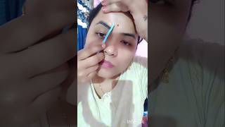 shortvideo  Eyebrow cutting ✂️ Hack 😜 [upl. by Artinek]