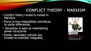 Video comparing functionalism and conflict theory on social institution of education [upl. by Tove886]