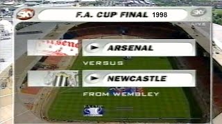 ARSENAL FC V NEWCASTLE UNITED FCFA CUP FINALTHE BUILD UP 1998 CUP FINAL COVERAGEPART 3 [upl. by Agna403]