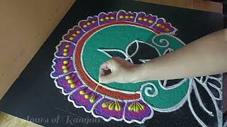 🪔Diwali special easy free hand rangoli designs 🪔 Diwali Rangoli 🪔 festival special rangoli 🪔 [upl. by Demott]