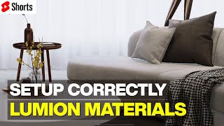 How to Correctly Setup the Materials in Lumion Shorts [upl. by Elita358]