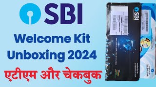 SBI Welcome Kit Unboxing 2024  State bank Of india ChequebookAtm Card Unboxing  SBI Debit Card [upl. by Karlan]