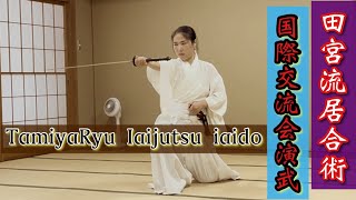 田宮流居合術 演武 国際文化交流会にて（編集再掲載）TamiyaRyu Iaijutsu iaido iaido katana [upl. by Arais]