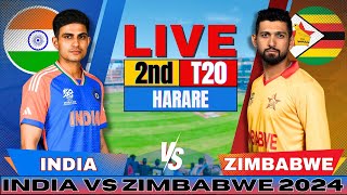 India vs Zimbabwe 2nd T20I Live Match Score amp Commentary  IND vs ZIM Live Cricket Match Today [upl. by Chen]