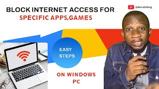 How to block any AppSoftware from Accessing the internet on windows PCEasy guidestepbystep [upl. by Nhguaval]