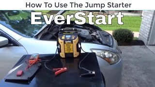 How To Use Your EverStart Power Station To Jump Start Your Vehicle [upl. by Lahcsap]