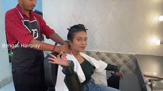 Anushree’s Longhair spa video  hair spa at BE18 saloon Garia  longhair care with Anushree [upl. by Theresita156]