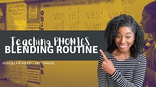 Teaching Phonics Blending Routine  1st Grade [upl. by Murvyn]