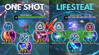 Buff Odette Mage vs Lifesteal Build │ MLBB New Emblem System [upl. by Lacram119]