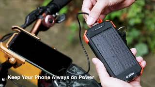 BLAVOR Solar Charger Power Bank [upl. by Hamlet917]