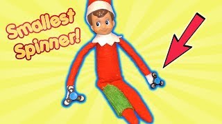 Our Elf on the Shelf Broke His Leg  Worlds Smallest Fidget Spinner  DavidsTV [upl. by Elleirol]