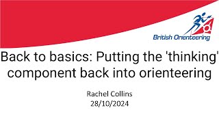 Back to basics Putting the thinking component back into orienteering [upl. by Herminia]