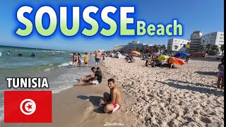 Sousse Beach in Tunisia 🇹🇳🏝️ July Sommer 2024  DJI  4K sousse tunisia [upl. by Goldenberg]