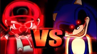 Devil Mario VS SonicEXE [upl. by Sualokcin]