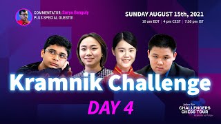 Julius Baer Challengers Chess Tour Kramnik Challenge  Day 4  Surya Ganguly and Jesse February [upl. by Odlareg]