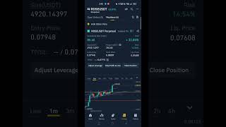 ROSEUSDT live trading  Live profit ❤  Scalping  Join our telegram group [upl. by Aernda]