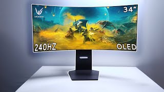 quotUnboxing LG UltraGear 34quot OLED Curved WQHD 240Hz 34GS95QE [upl. by Hermia222]