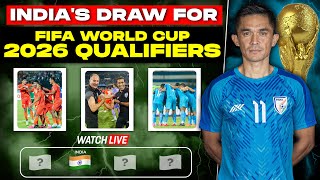 FIFA World Cup 2026 Qualifiers AFC Round 2 amp Asian Games Official Draw  Who will India play [upl. by Hctub]