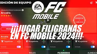 COMO JUGAR CON LOS FILIGRANAS EN FIFA MOBILE [upl. by Winn]