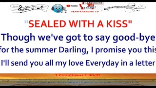 SEALED WITH A KISS KARAOKE LYRICS BY BRYAN HYLAND [upl. by Durante]