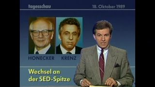 Vor 25 Jahren TVBerichte Teil 6 über quotDDRWendequot in quotTAGESSCHAUquot vom 1510 bis 31101989 [upl. by Skoorb31]