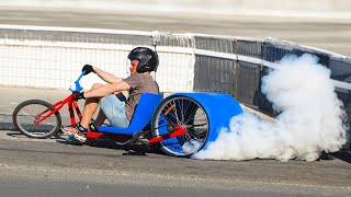 Homemade DriftTricycle with an Electric Motor Epic Modification 🔥 [upl. by Longan]