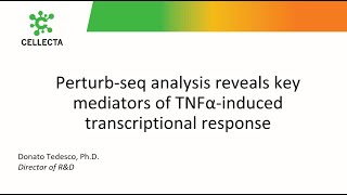 Perturbseq analysis of TNFalphainduced transcriptional response by Donato Tedesco PhD [upl. by Adav]