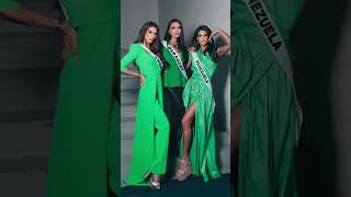 Fresh in green are missuniverse contestants [upl. by Nolahc336]