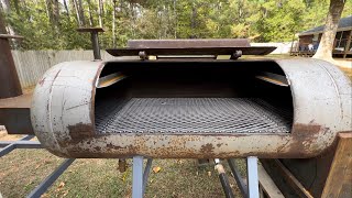 Rack and grates on the 120 Gallon smoker build [upl. by Ydnas]