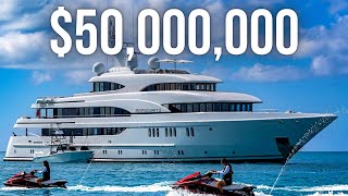 Inside a 50000000 Luxury SuperYacht  201 Lurssen Super Yacht Tour [upl. by Tillie]