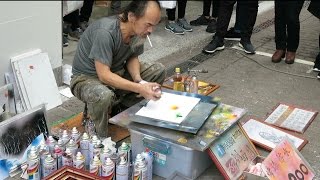 Amazing Street Artist  Taipei Taiwan [upl. by Naillig]