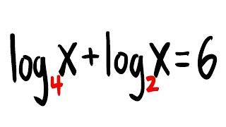 solving a logarithmic equation with different bases [upl. by Haret]