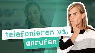 The German Verbs telefonieren vs anrufen  Useful Expressions amp Verbs  B1 with Jenny [upl. by Emmey441]