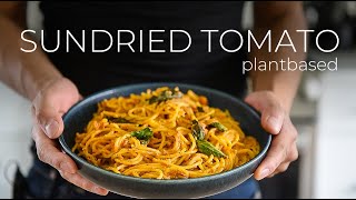 Not the kind of video to watch WHEN HUNGRY Quick SunDried Tomato Pasta Recipe [upl. by Farrington214]