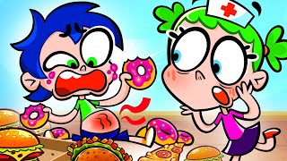 Dont Overeat Song 🍔❌ Kids Songs amp Nursery Rhymes [upl. by Anirbes]