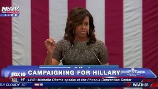 FNN Michelle Obama Campaigns for Hillary Clinton in Phoenix  FULL SPEECH [upl. by Leamse]