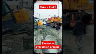 Evacuation truck excavator shorts fyp shortvideo [upl. by Kirstin]