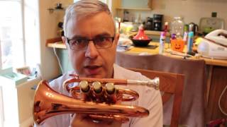 Jupiter JPT416L Pocket Trumpet Review and Comparison With Full Size Trumpet [upl. by Bushey]