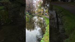 Pretty scene in the Cotswolds  Lower Slaughter wee waterfall on the River Eye [upl. by Ailegnave26]