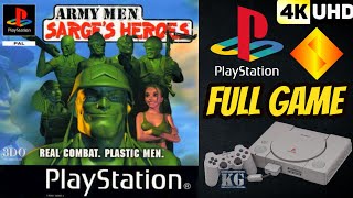 Army Men Sarges Heroes  PS1  4K60ᶠᵖˢ UHD🔴  Longplay Gameplay Walkthrough Full Movie Game [upl. by Inajar]