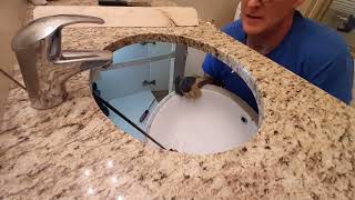 How to install an undermount sink [upl. by Ellekcir]