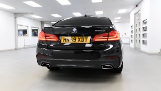 BMW 5 Series 520d 20 MHT M Sport Metallic Black Sapphire 190 BHP  HN69 XDT  VanStar [upl. by Barby]