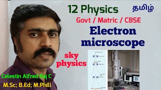 Electronmicroscopemagnetic lensdual nature of radiation amp matterSTD 12 PhysicsTamilsky physics [upl. by Acinomahs]