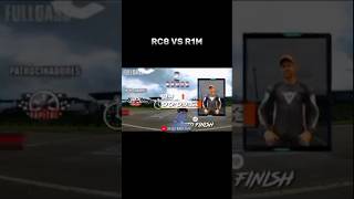 Yamaha R1M vs KTM RC8  Superbikes foryou bike race [upl. by Valerlan]