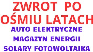 8 LAT WYSTARCZYŁO NA ZWROT Jak zarabia Auto Elektryczne Magazyn Energii Fotowoltaika Solary [upl. by Dayiz774]